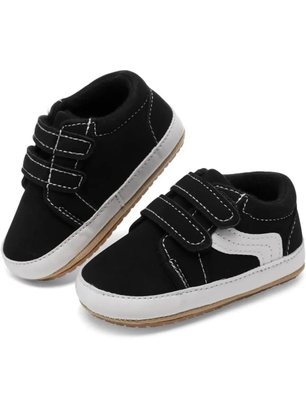 Unisex Baby Canvas First Walkers Shoes - Non-Slip Soft Sole Crib Sneakers